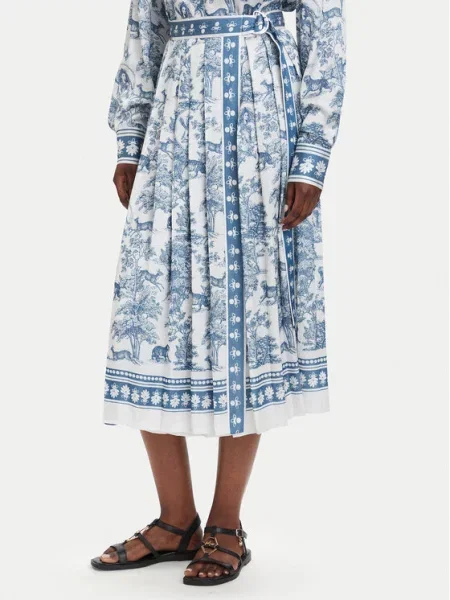 Fracomina Plisirano krilo Svetlo modra