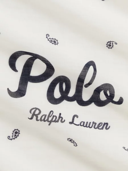 Είδος υφάσματος σκούφος Polo Ralph Lauren κλασικό με κορδόνια λευκό