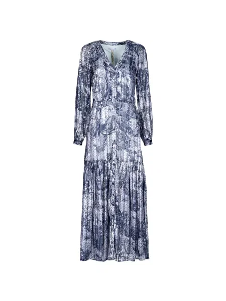 Rochie maxi Guess lungă albastru