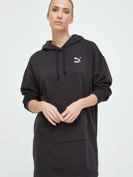 Μπλούζα Puma με κουκούλα μαύρο