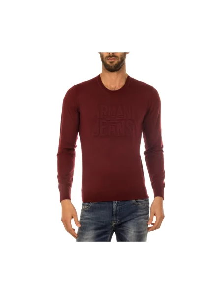 Sweter Armani Jeans czerwony