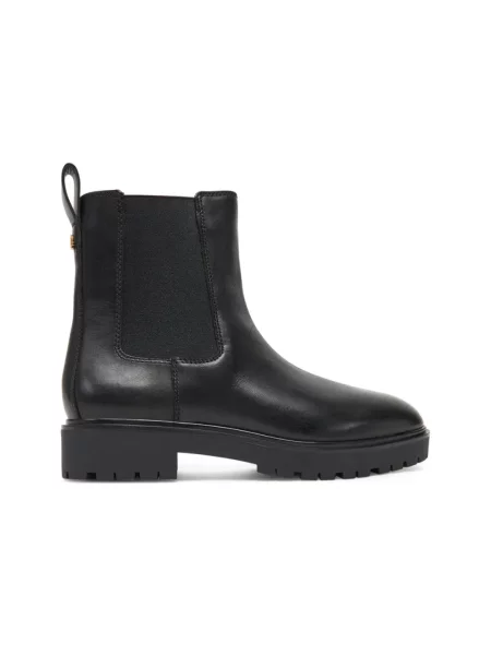 Botki Ralph Lauren skórzane czarne