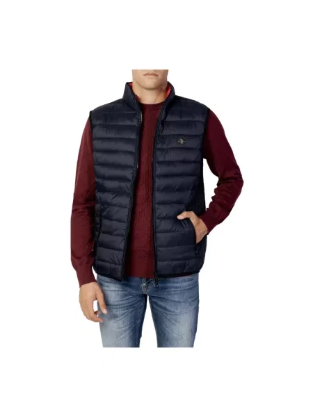 Pikowana kamizelka puchowa U.s Polo Assn. niebieska