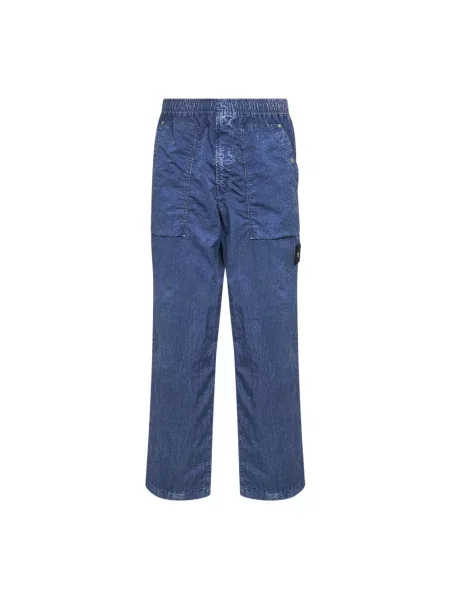 Baggy jeans Stone Island z kamieniami niebieskie