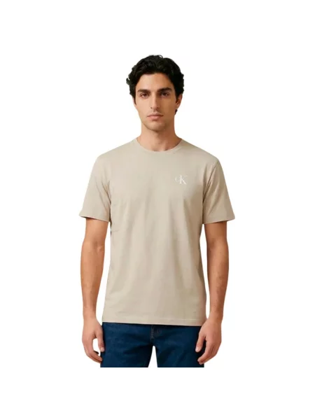 Tricou Calvin Klein Jeans maro