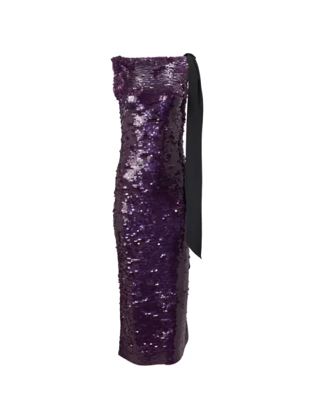 Rochie maxi Carolina Herrera cu paiete violet