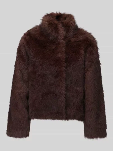 Kurtka z imitacji futra o kroju modern fit z wysoką stójką Vero Moda