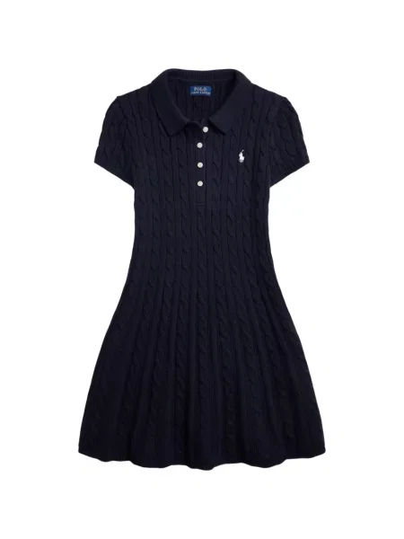 Sukienka dziecięca Polo Ralph Lauren niebieska