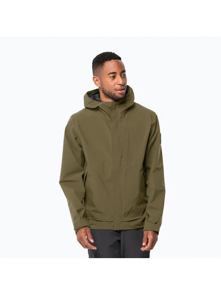 Мъжко дъждобранно яке Mainkai на Jack Wolfskin кафяво