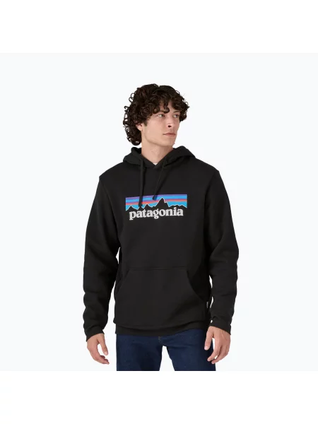Patagonia Logo melegítőfelső Uprisal fekete. Méret: M fekete