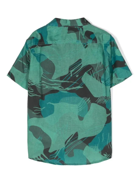 Koszula dziecięca Stone Island zielona
