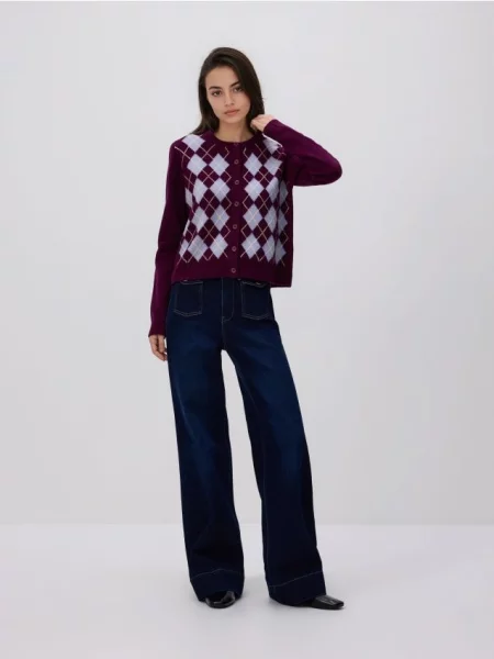 Reserved Вовняний кардиган різнобарвний 