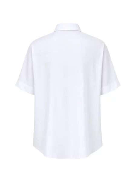 Scurt cămașă Max Mara din poplin alb