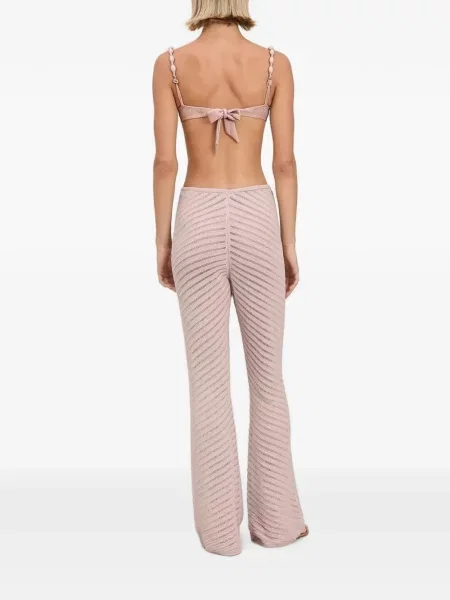 Pantaloni Devon Windsor evazate roz