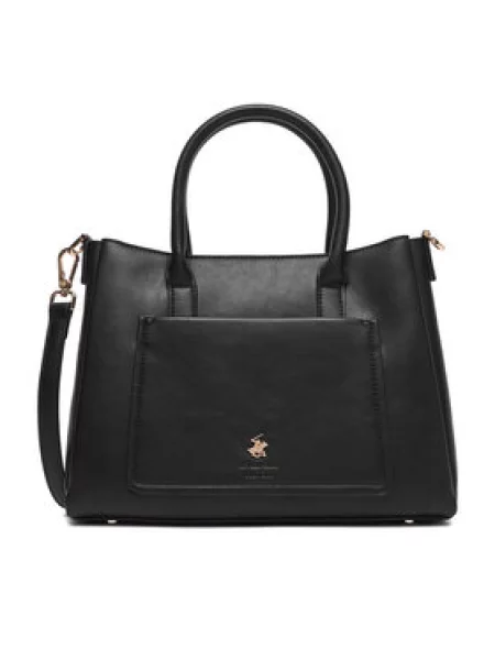 Ročna torba Beverly Hills Polo Club črna