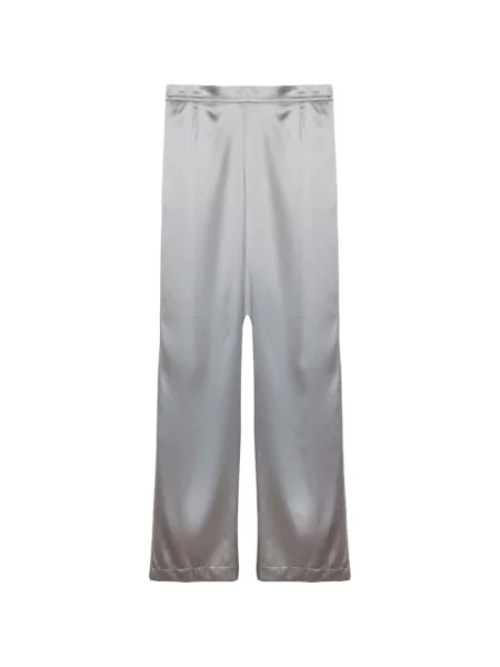 Pantaloni Purotatto din satin gri