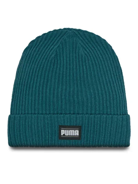 Zimná čiapka PUMA Ribbed Classic Cuff studená zelená