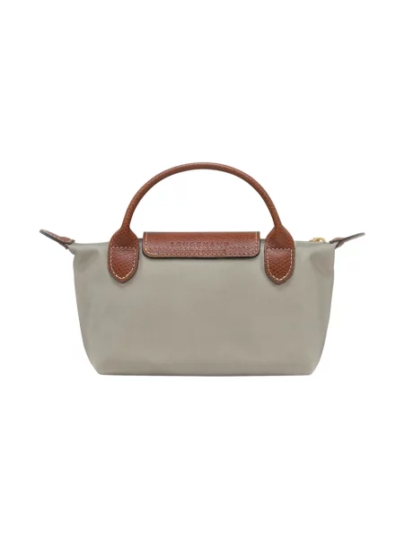 Torebka Longchamp skórzana szara