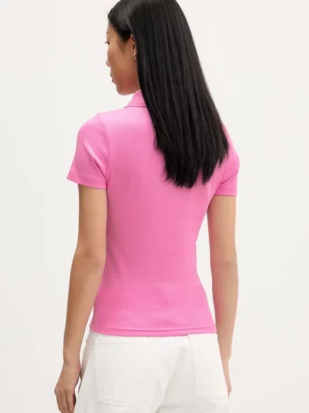 Tommy Jeans polo z różowa