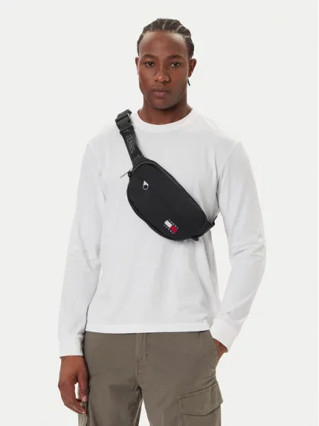 Tommy Jeans Torbica za okrog pasu﻿ Tjm Ess Daily Bumbag črna
