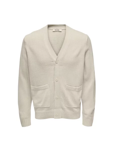 Dzianinowy kardigan Only & Sons szary