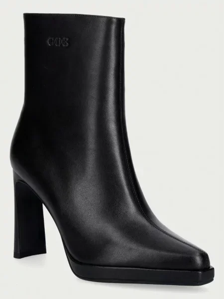 Goe botine pentru femei din piele negru