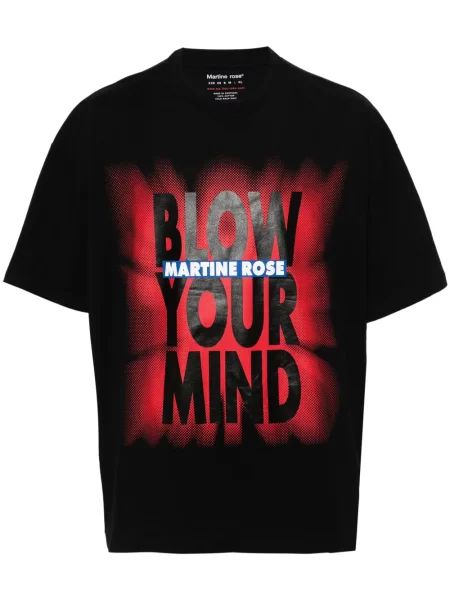 Тениска Martine Rose с принт черно