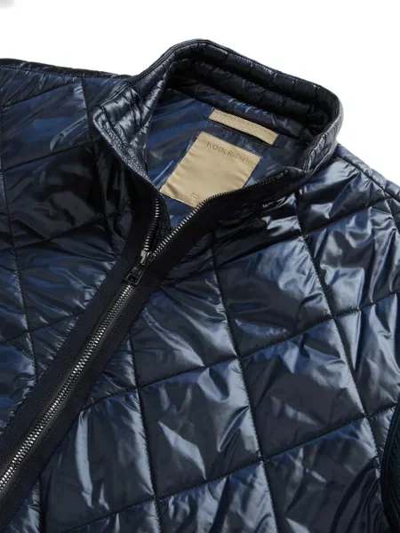 Geacă Woolrich tricotate albastru