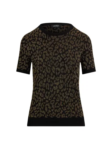 Sweter Ralph Lauren z krótkim rękawem czarny