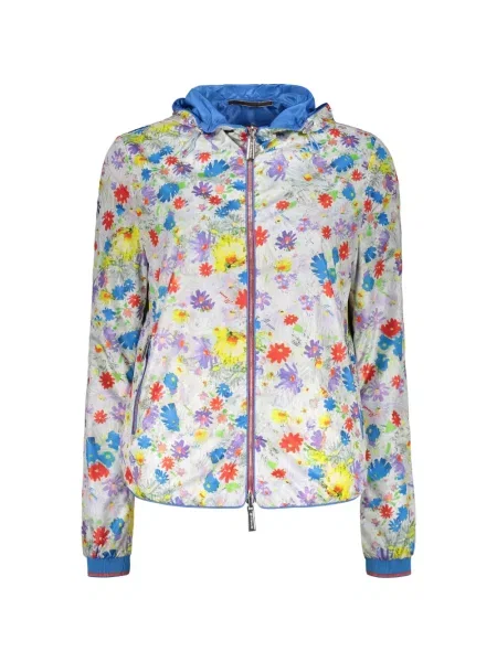 Reversibil geacă Moorer cu model floral cu imagine alb