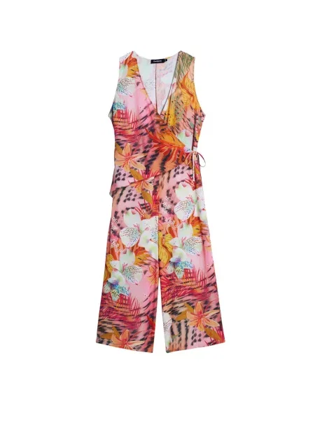 Desigual Salopeta lila / portocaliu rubiniu roz