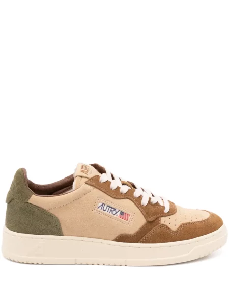 Sneakerși Autry cu șireturi din piele de căprioară