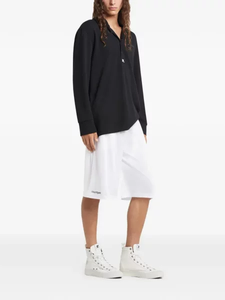 Pantaloni scurți Courreges cu imagine alb
