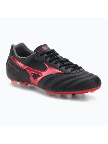 Încălțăminte de fotbal pentru bărbați Mizuno Morelia II Pro FG black/morelia red/black sand negru