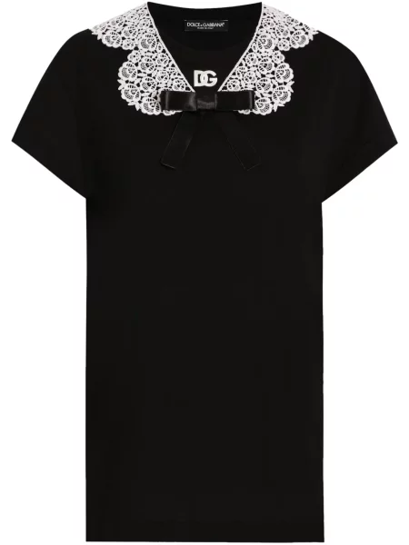 Bluză Dolce & Gabbana din dantelă negru