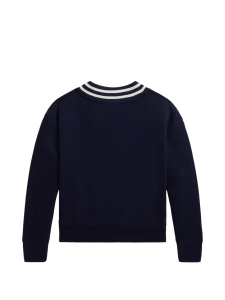 Dětska fleecová mikina Polo Ralph Lauren modrá