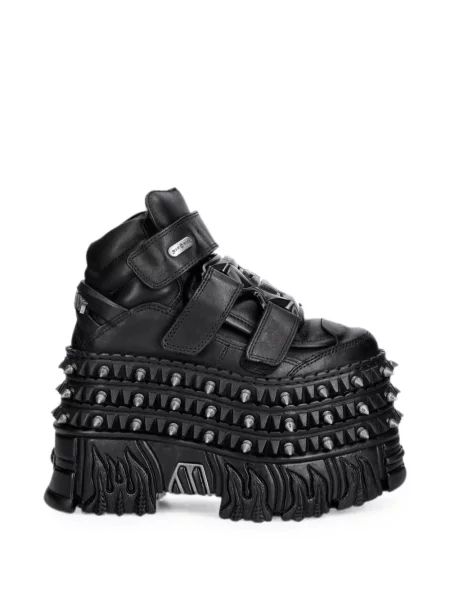 Sneakerși New Rock cu platformă negru