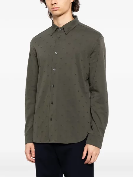 Риза Emporio Armani зелено