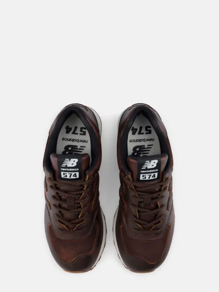 Шкіряні Кросівки повсякденні New Balance коричневий
