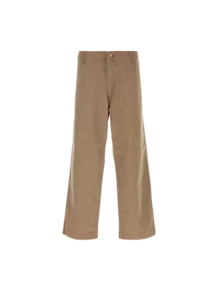 Spodnie Emporio Armani brązowe