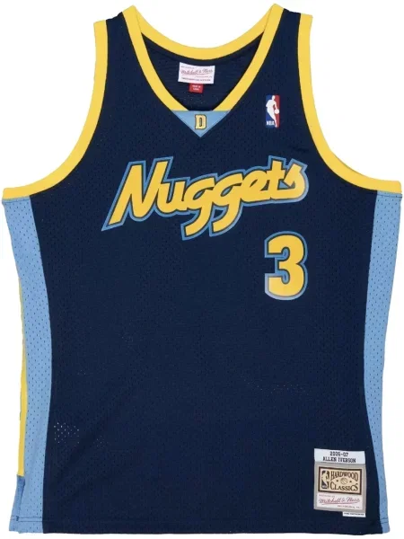 Koszula Mitchell & Ness z dżerseju niebieska