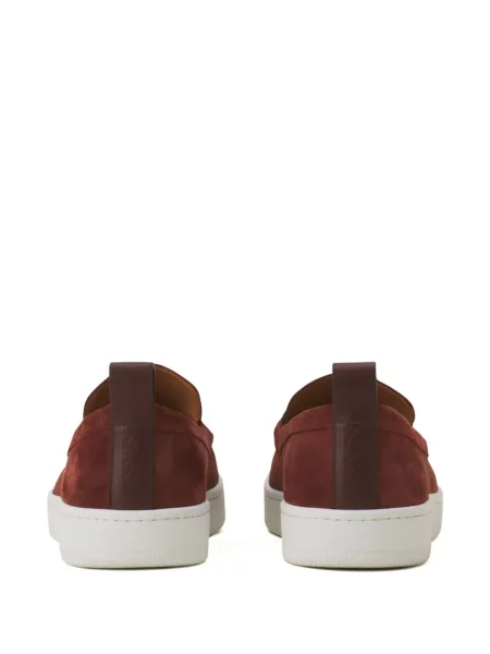 Sneakerși Lanvin din piele de căprioară maro