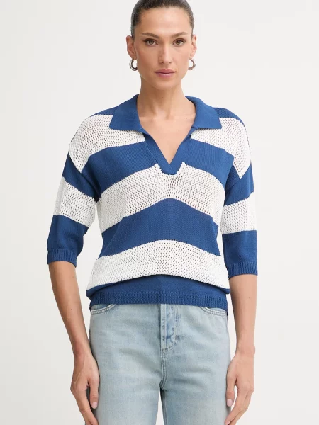 Fracomina polo niebieska