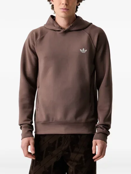 Hanorac Adidas cu dungi cu imagine plasă negru
