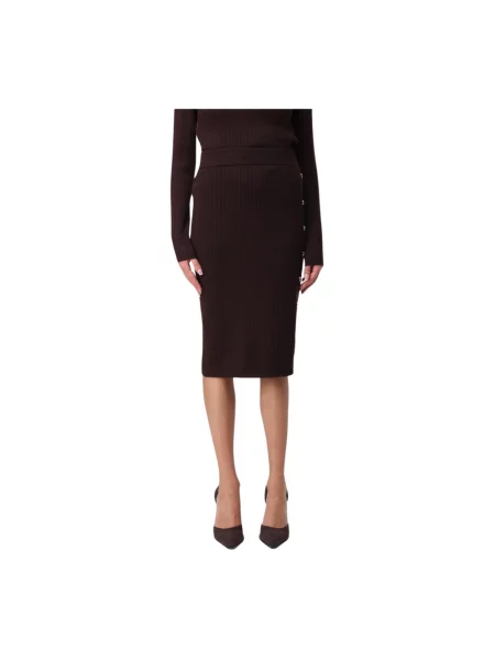 Mała mały spódnica mini Pinko casual brązowa