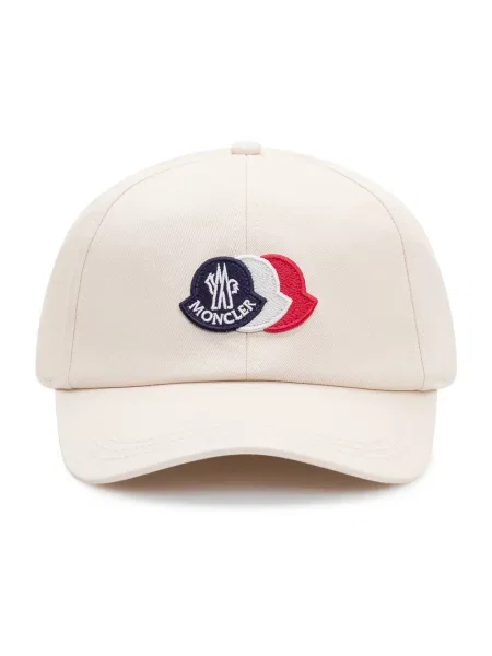 Czapka z daszkiem Moncler z logo beżowa