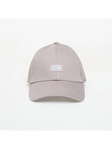 Czapka Calvin Klein Monologo Woven Patch Trucker Cloudburst Universal szara