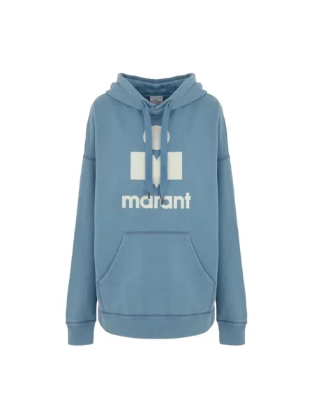 Bluza z kapturem Isabel Marant niebieska