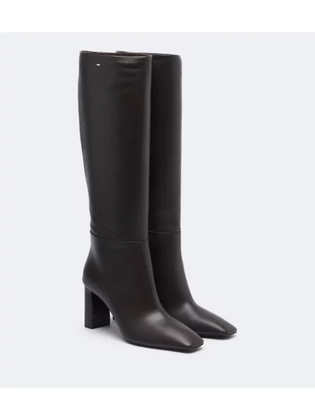 Cizme Max Mara din piele maro