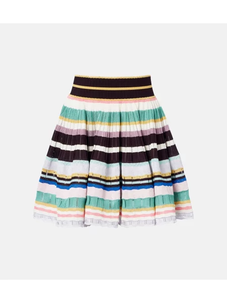 Fustă Alaïa cu dungi